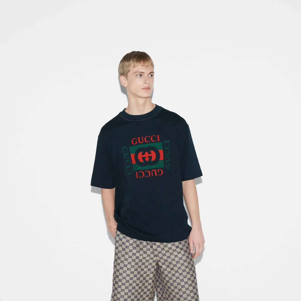 Gucci Printed cotton jersey T-shirt 003