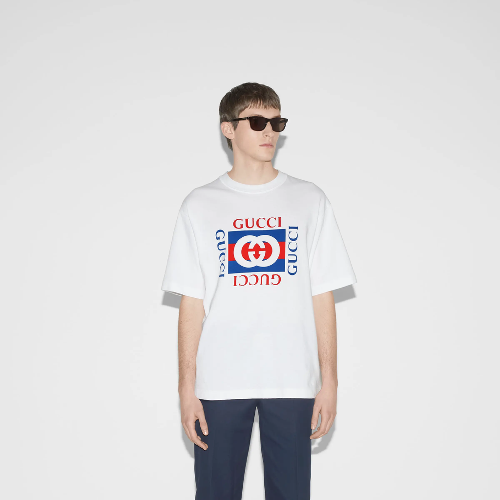 Gucci Printed cotton jersey T-shirt 002