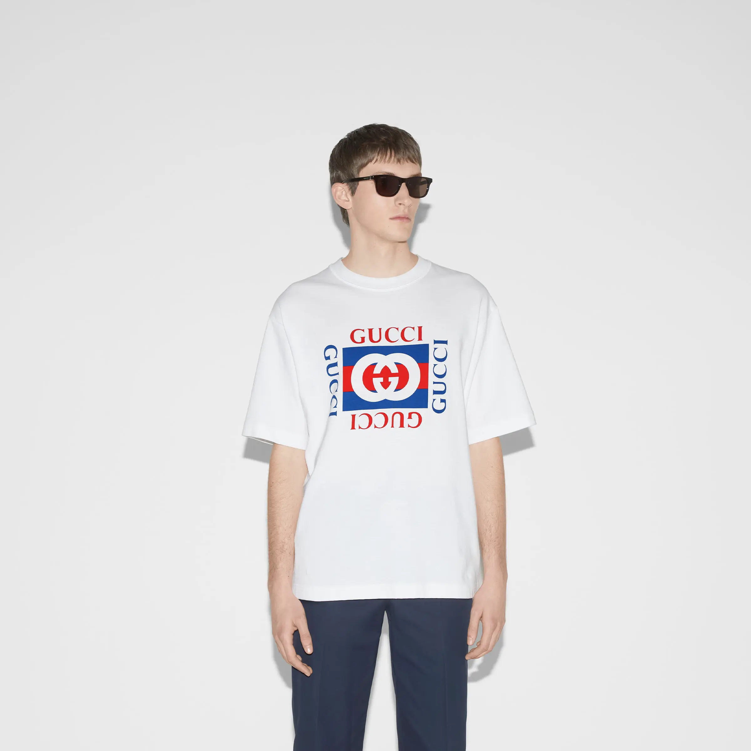 Gucci Printed cotton jersey T-shirt 002