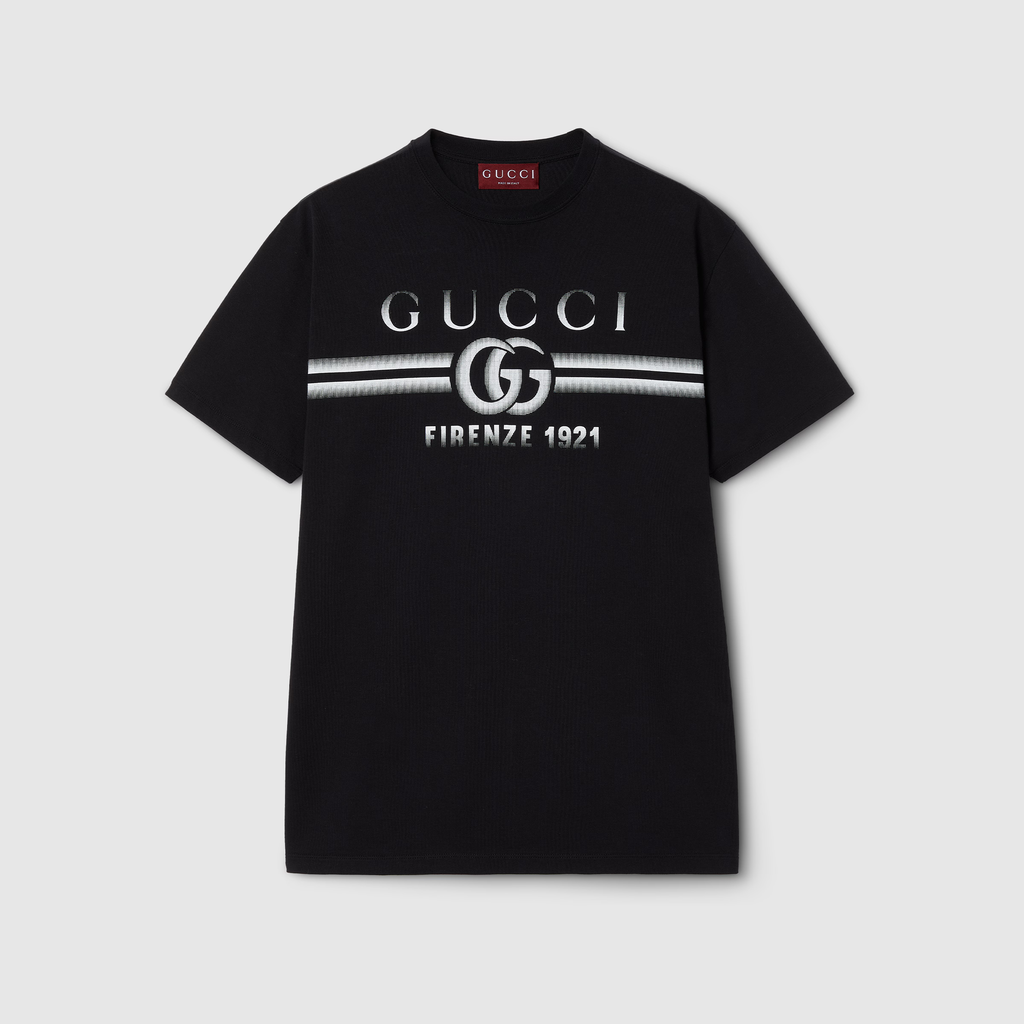Gucci Cotton jersey T-shirt with Gucci print 005
