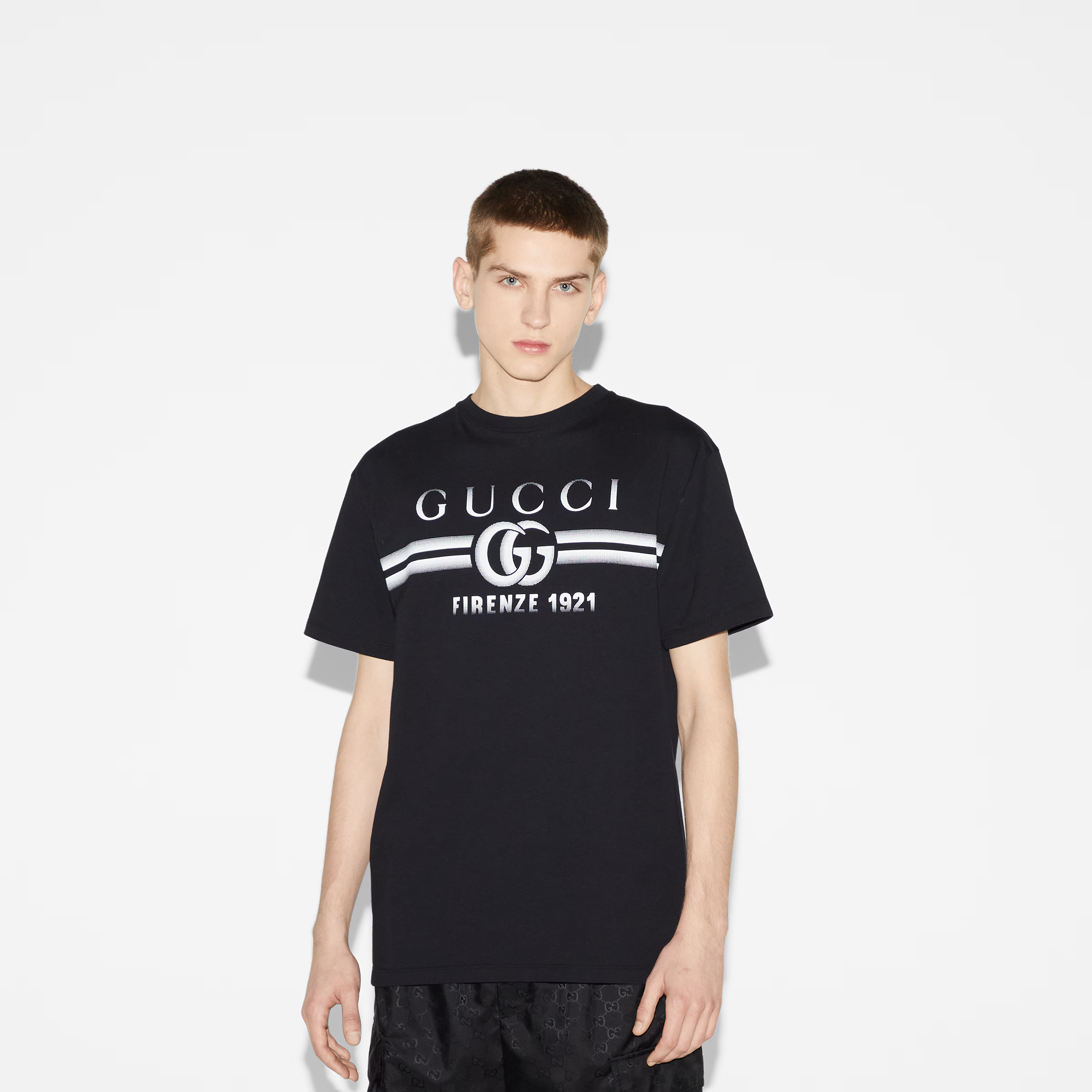Gucci Cotton jersey T-shirt with Gucci print 005