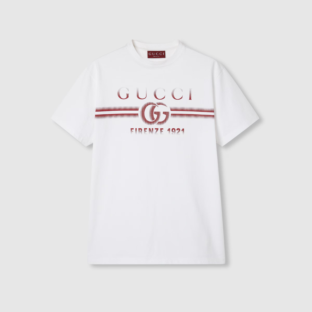Gucci Cotton jersey T-shirt with Gucci print 006