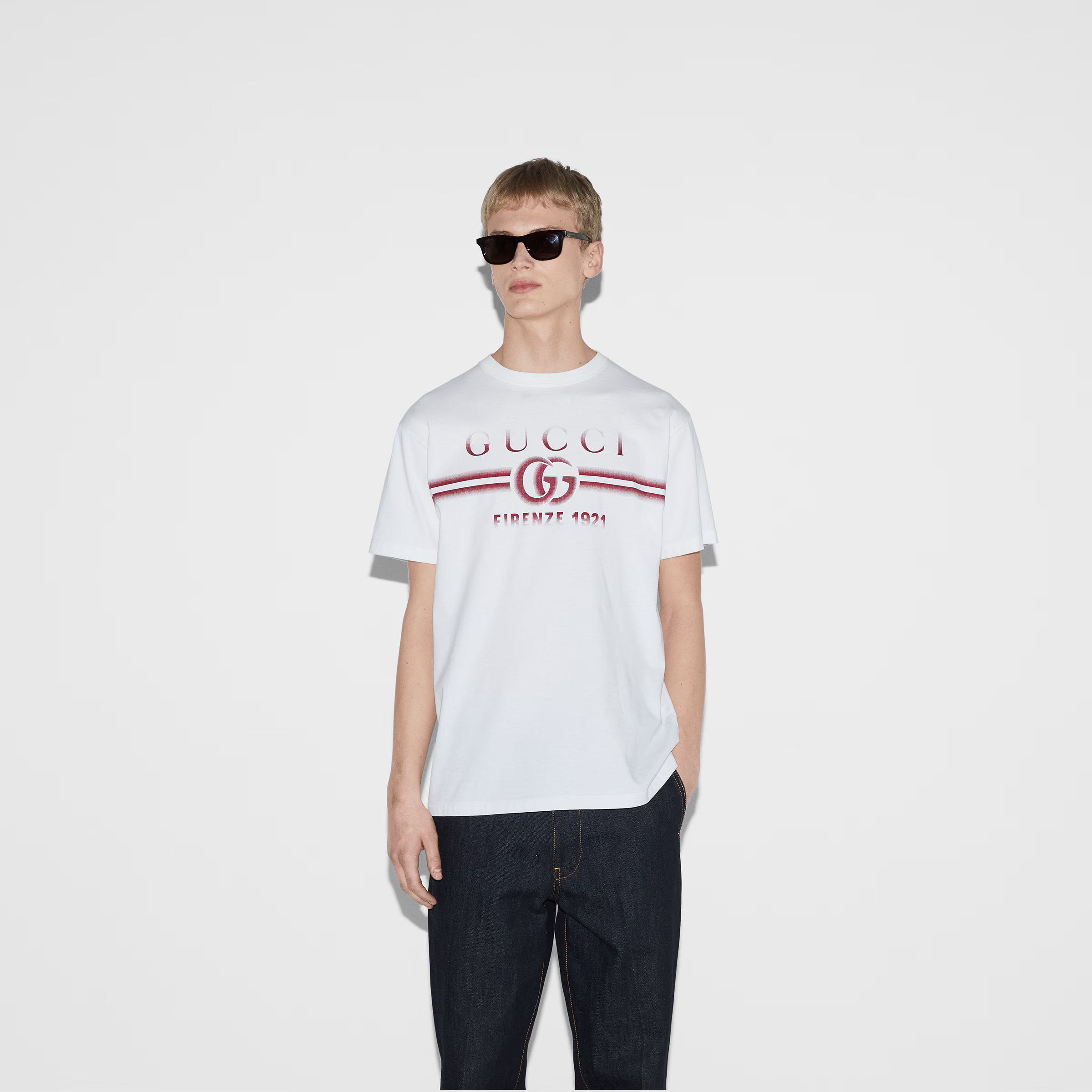 Gucci Cotton jersey T-shirt with Gucci print 006