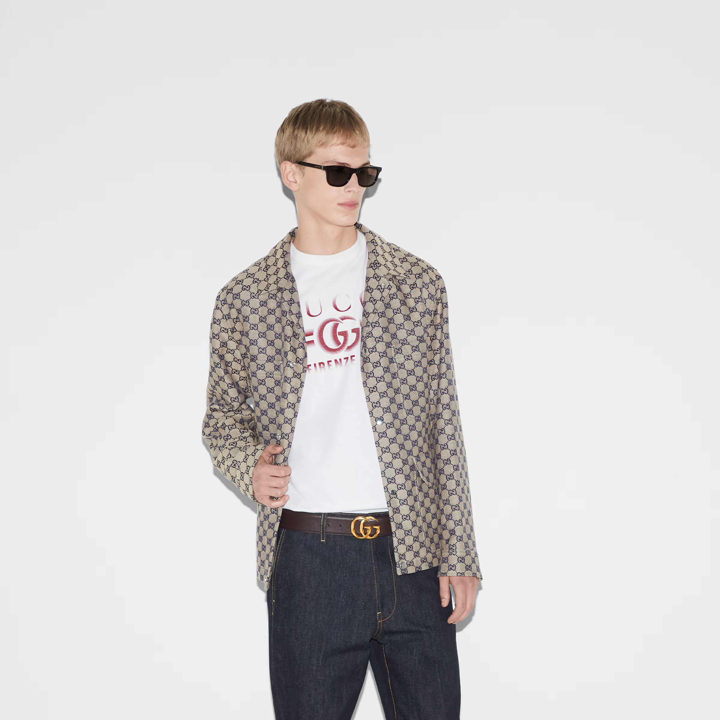 Gucci Cotton jersey T-shirt with Gucci print 006