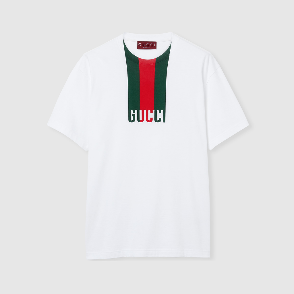 Gucci Cotton jersey T-shirt with print 001