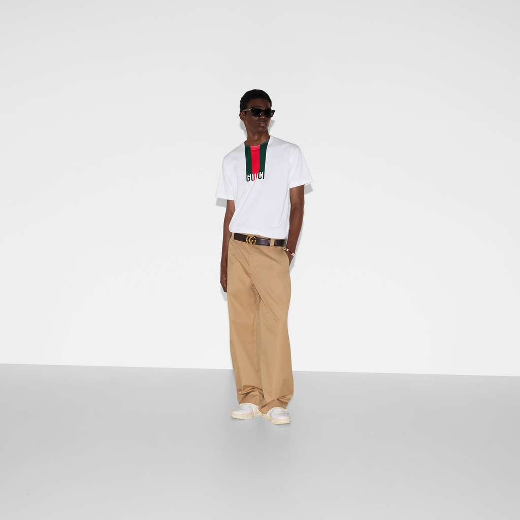 Gucci Cotton jersey T-shirt with print 001