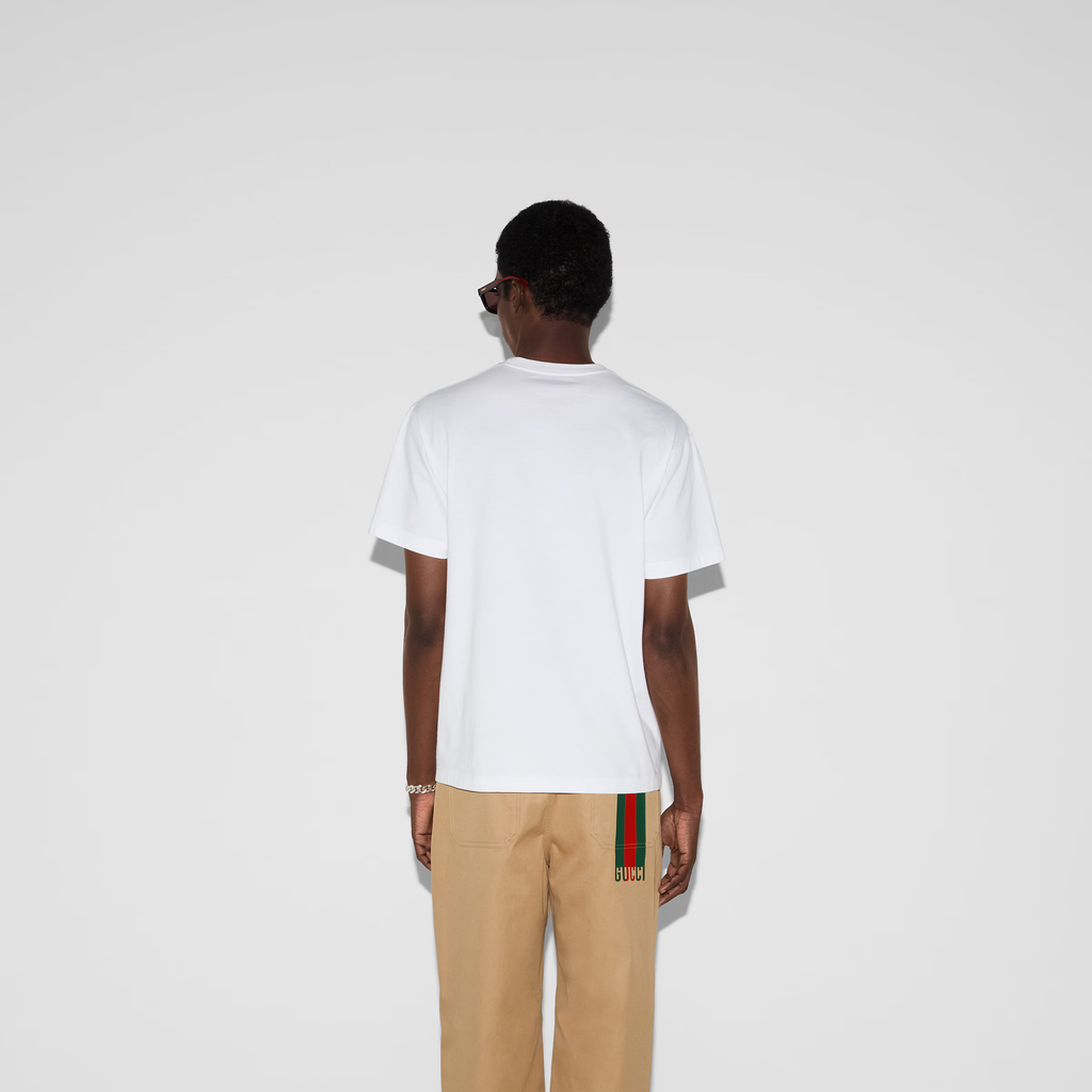 Gucci Cotton jersey T-shirt with print 001