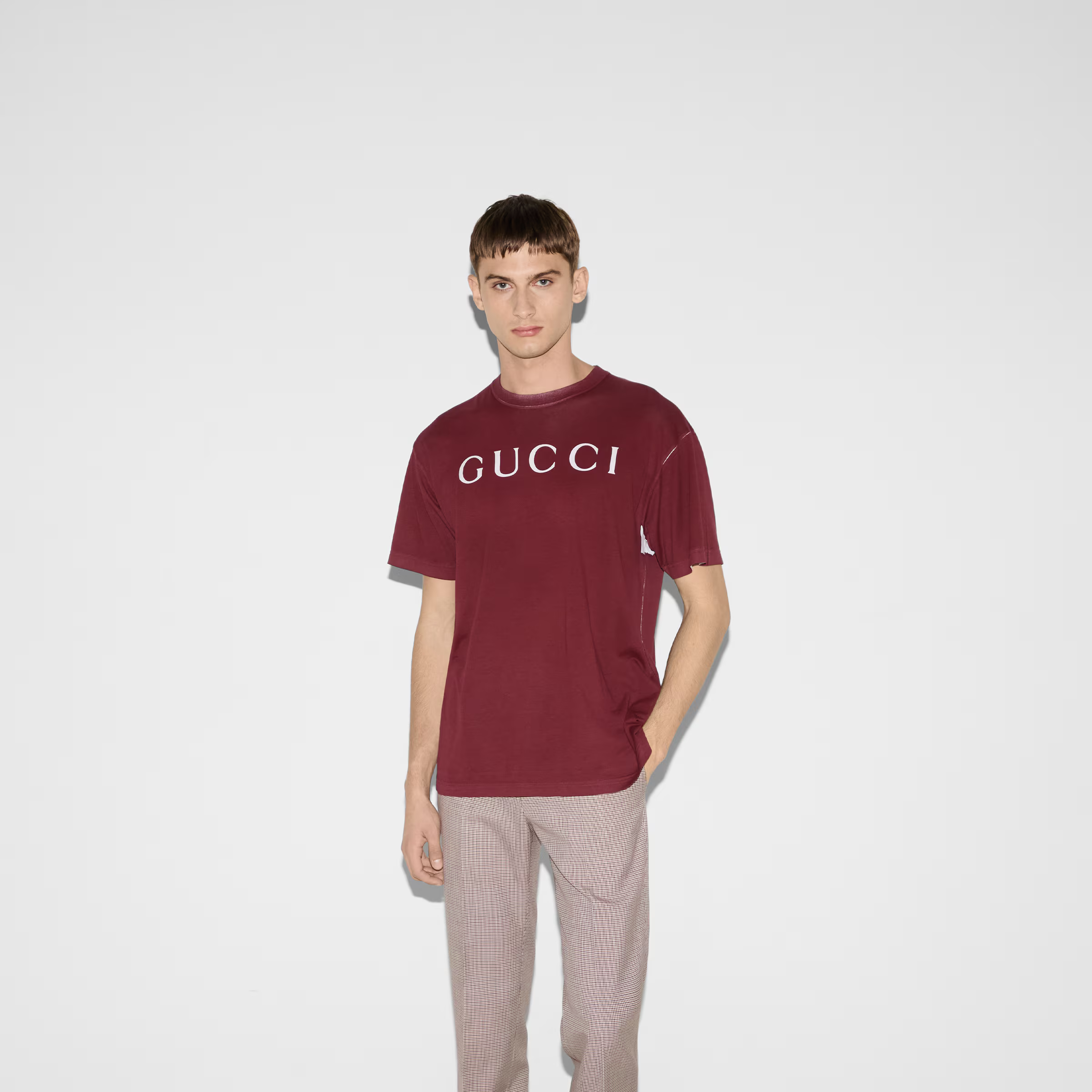 Gucci Cotton jersey T-shirt with print 009