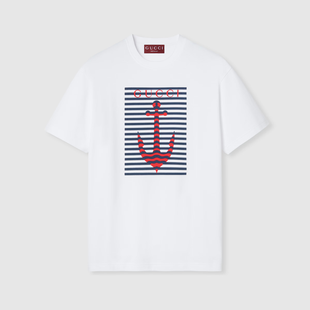 Gucci Printed cotton jersey T-shirt 007