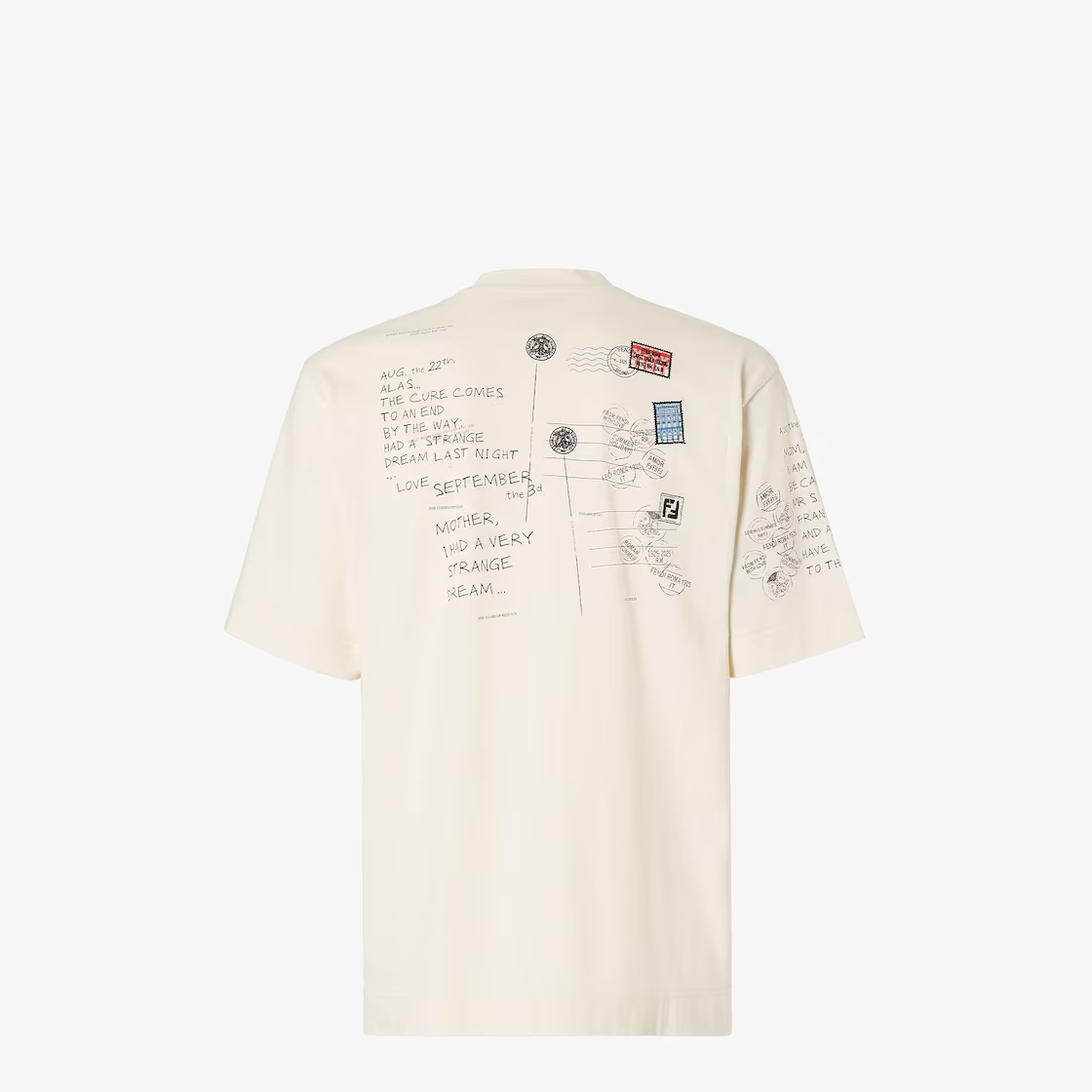 Fendi postcard print cotton T-shirt 012