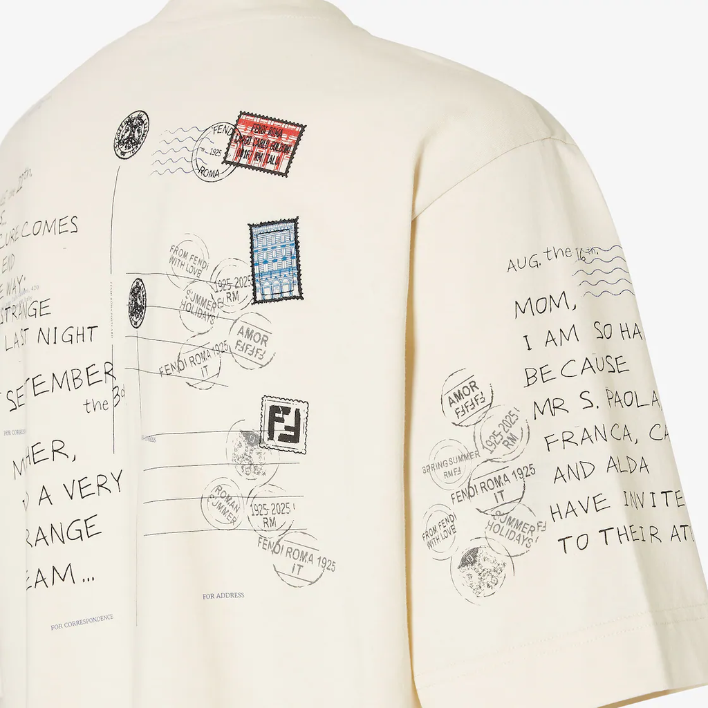 Fendi postcard print cotton T-shirt 012