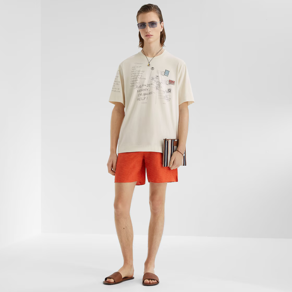 Fendi postcard print cotton T-shirt 012
