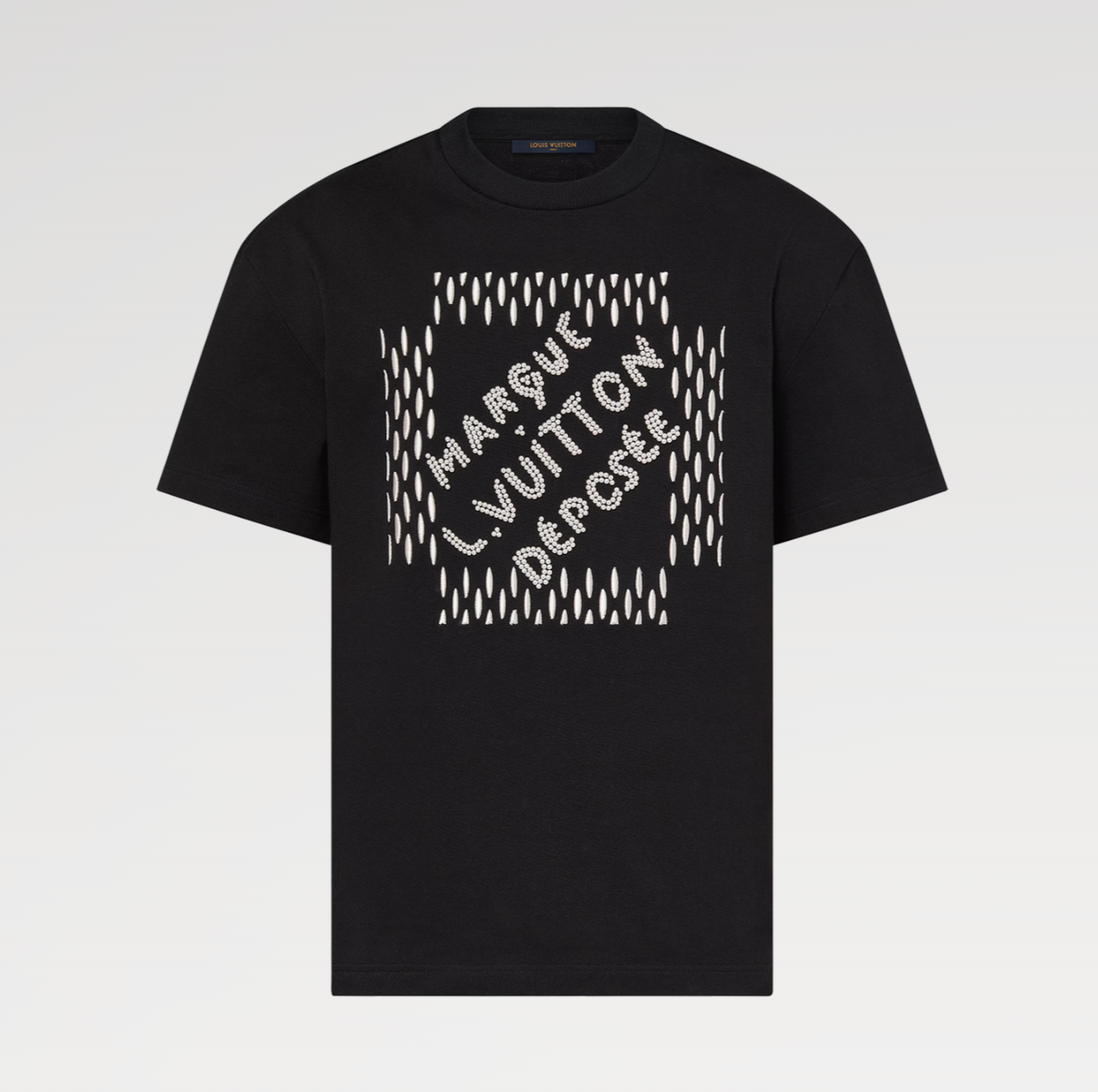 LV Embroidered Signature Cotton T-Shirt 032